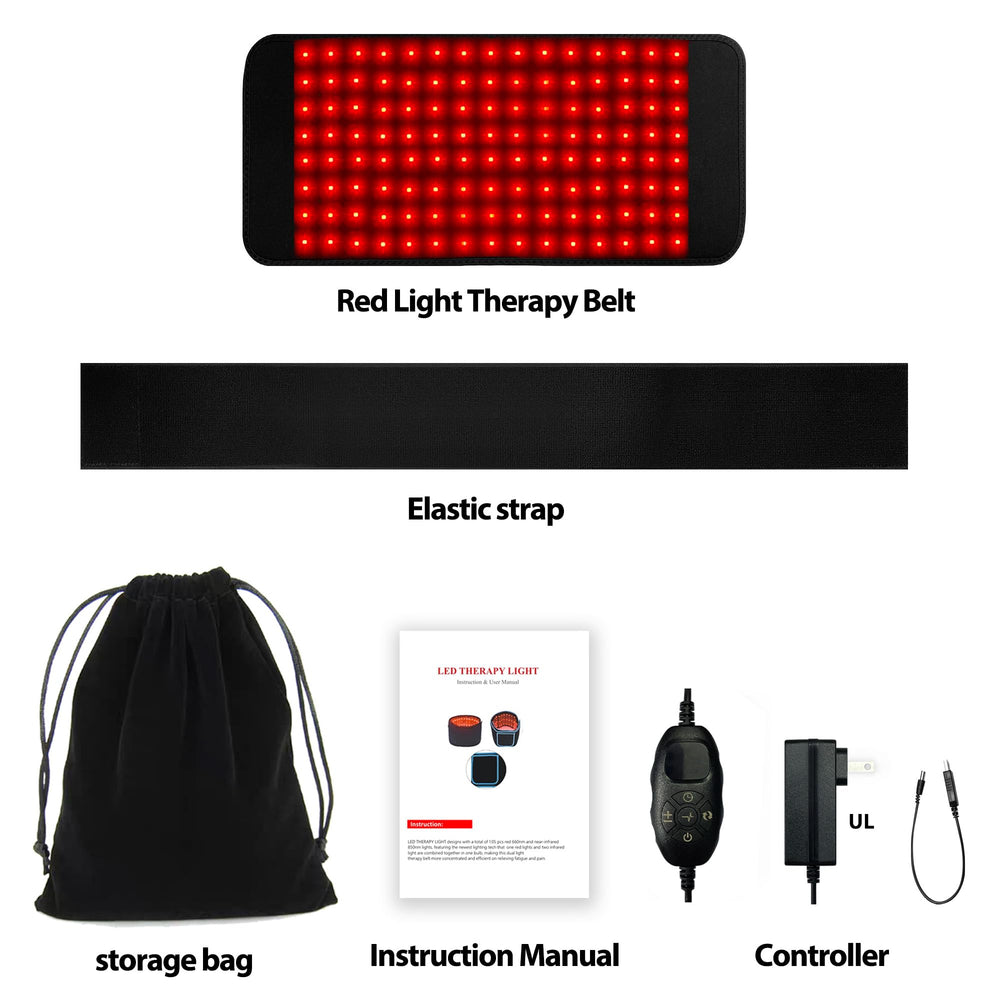 Suokeay red light therapy belt compact storage bag makes travel and home setup easy.