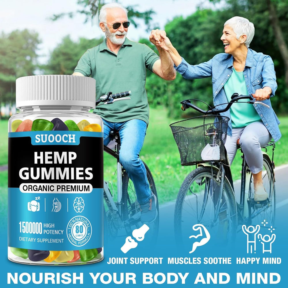 SUOOCH label and quality seals highlight gluten-free and non-GMO assurance.