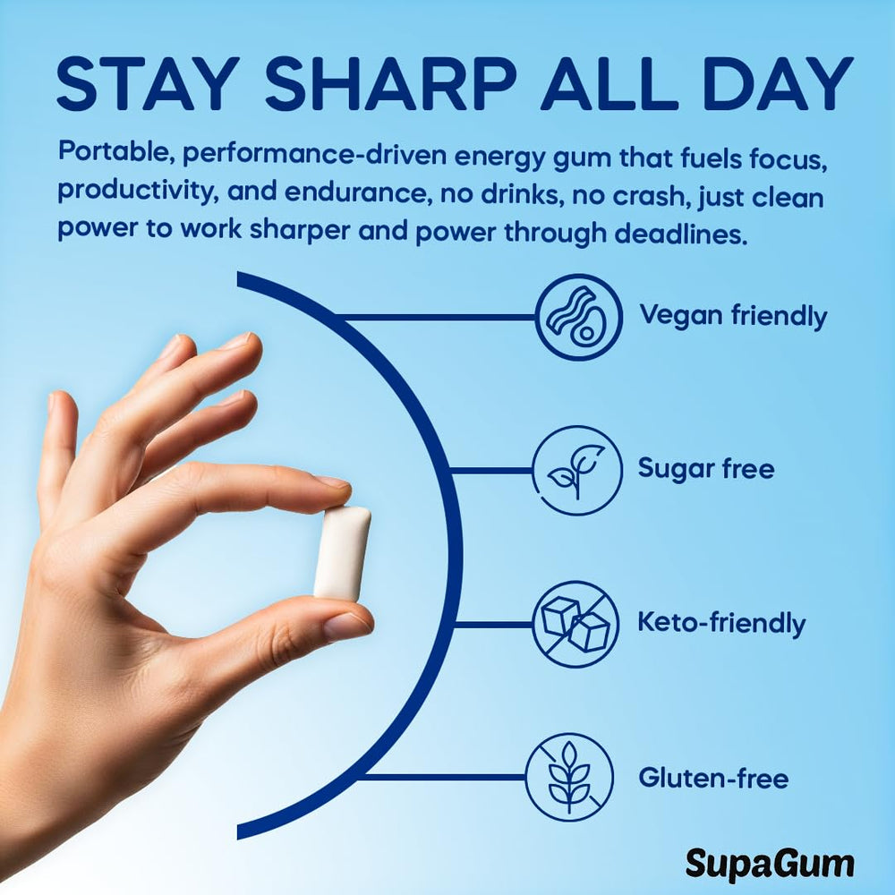 SupaGum packaged gum pellets close-up texture
