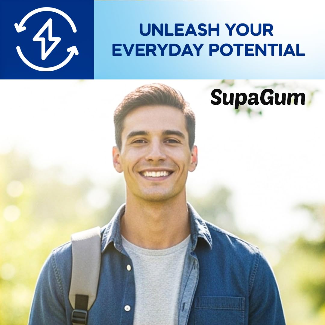 SupaGum texture close-up shows chewable consistency