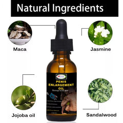 SUPASIZE natural herbal extracts oil close-up highlighting skin hydration.