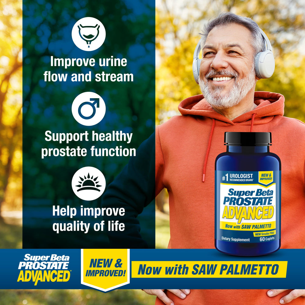 Beta-sitosterol and saw palmetto components in SUPER BETA PROSTATE Advanced