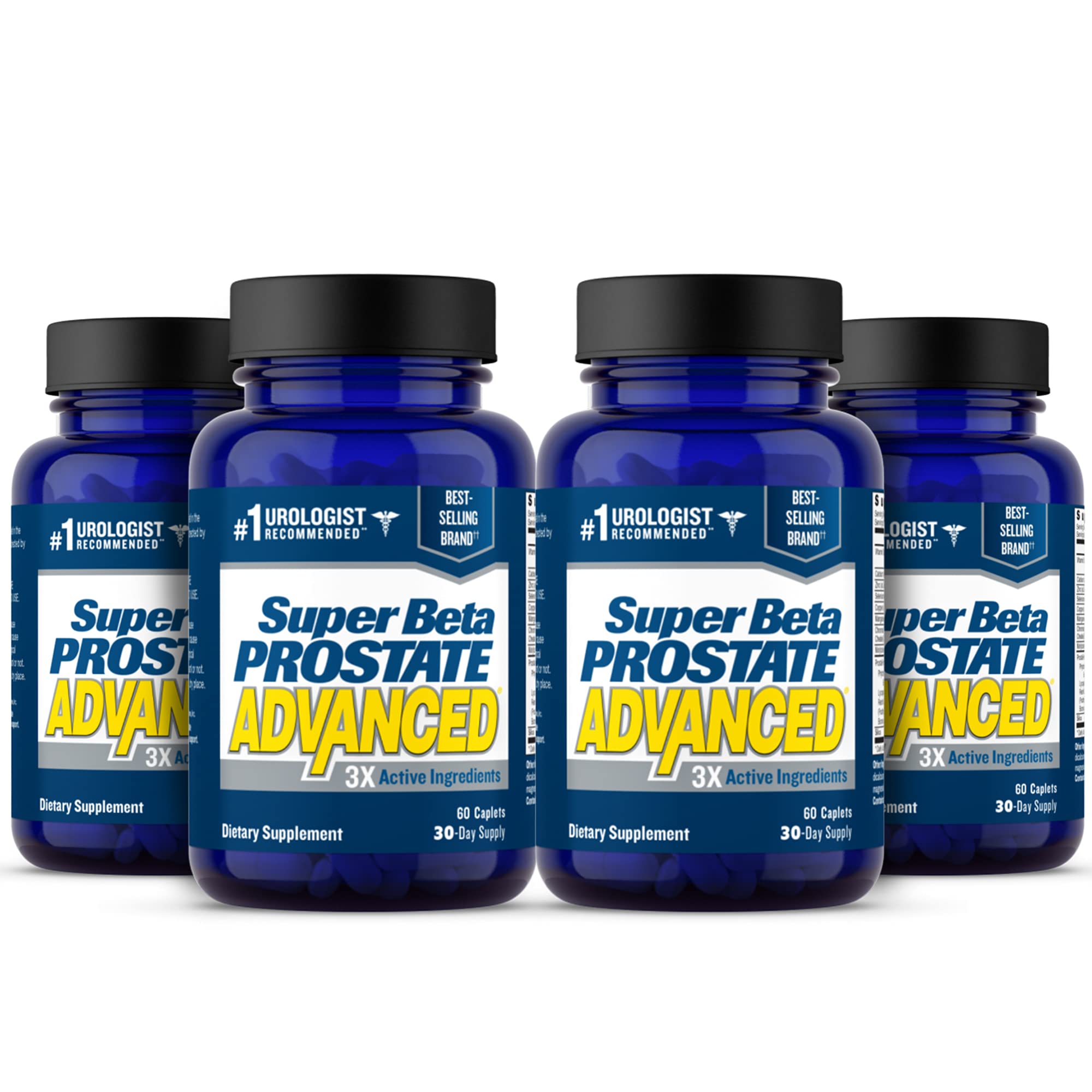 SUPER BETA PROSTATE Advanced bottle front showing core beta sitosterol support for daily comfort.
