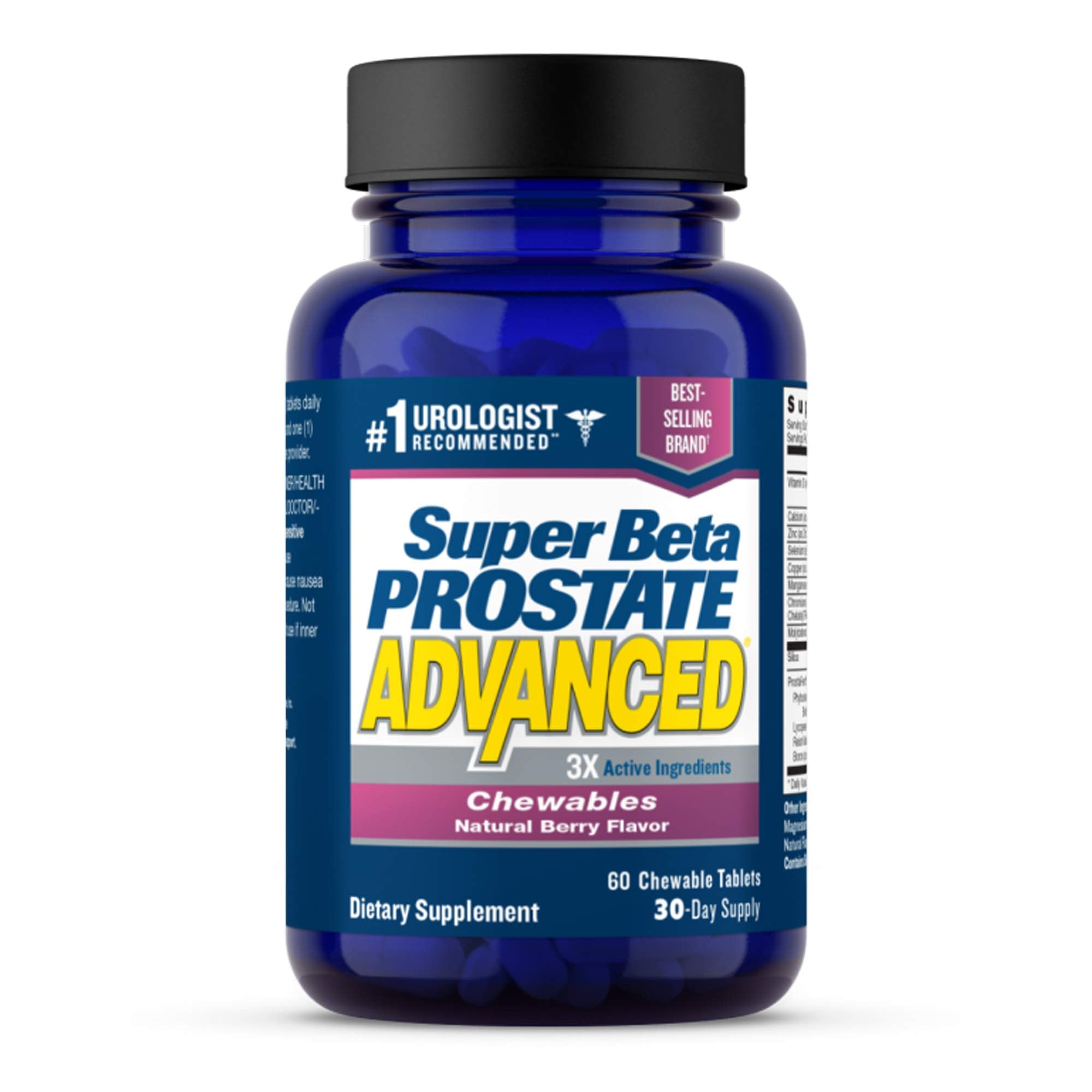 SUPER BETA PROSTATE Advanced Chewables – Prostate Support for Men (60 ...