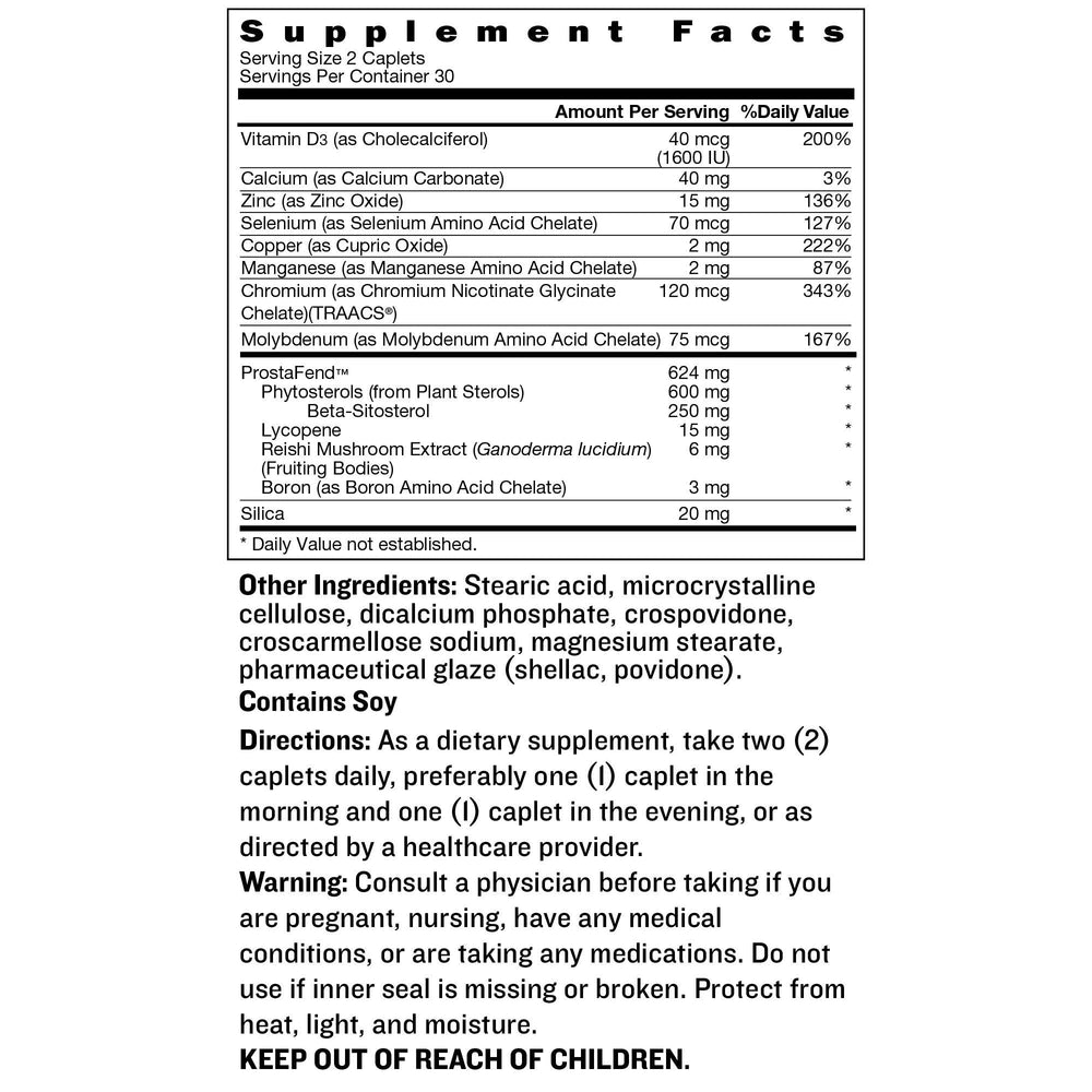 SUPER BETA PROSTATE Advanced ingredients close-up featuring beta-sitosterol selection.