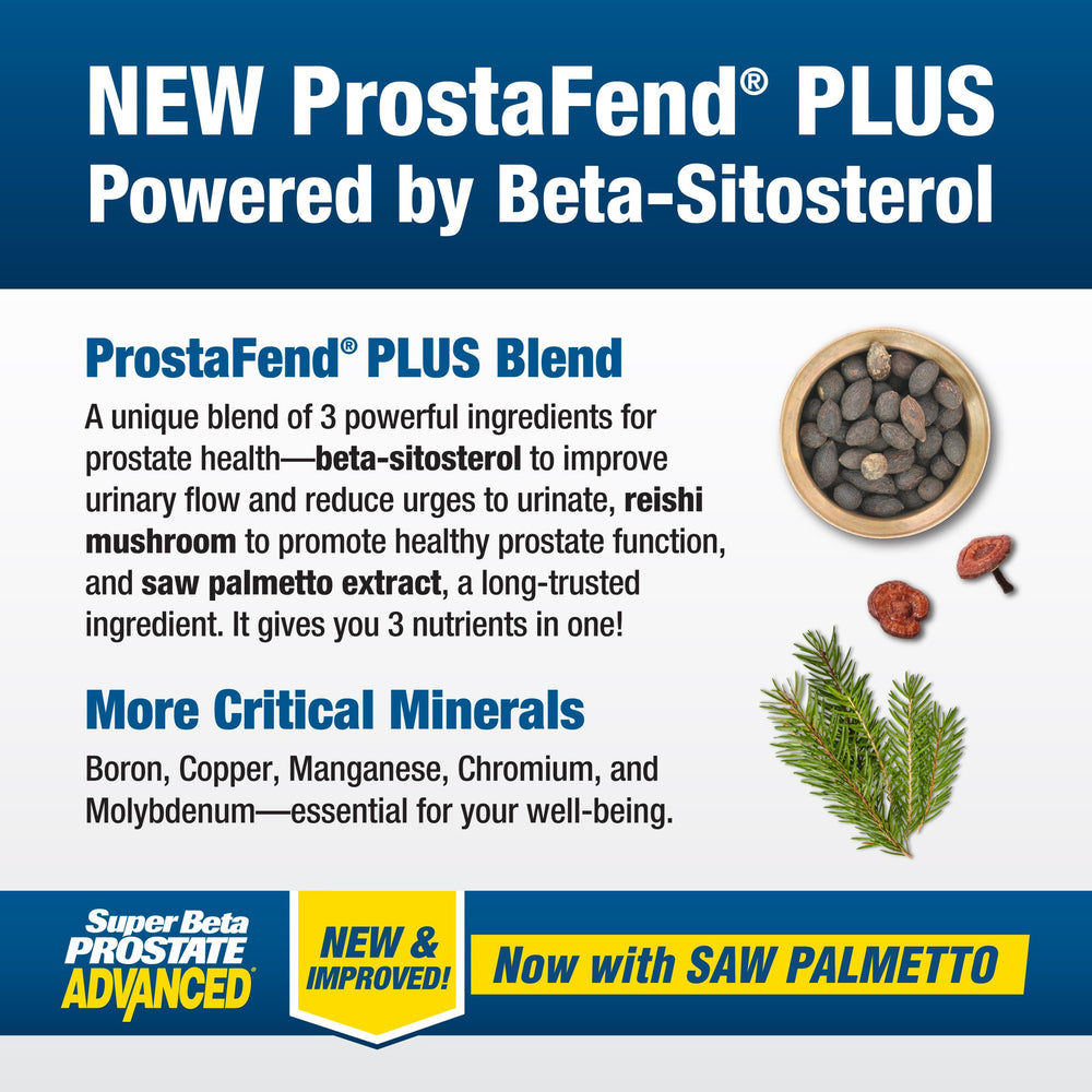 Vitamin D3, zinc oxide, and selenium in SUPER BETA PROSTATE Advanced