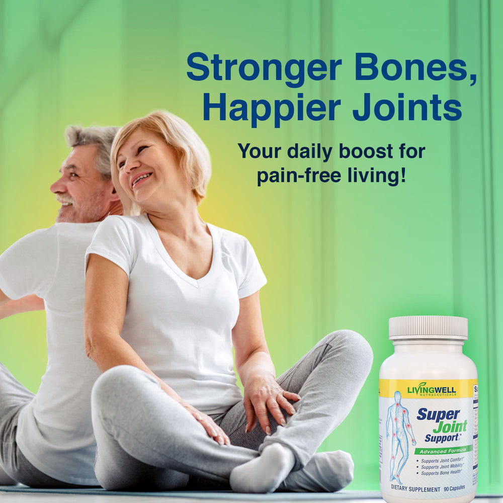 SUPER JOINT SUPPORT packaging-box shows gluten-free formula