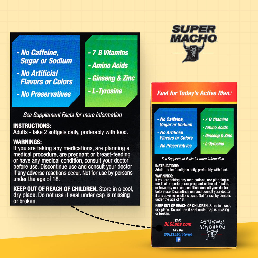 Ginseng and amino acids panel shows energy support without stimulants.
