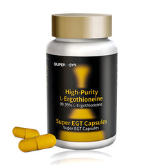 SUPER-SYN L-Ergothioneine bottle cap view for easy daily antioxidant support