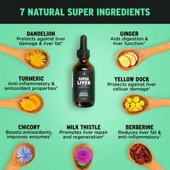 SuperBonsai Super Liver packaging box highlights vegan and GMP-certified quality.