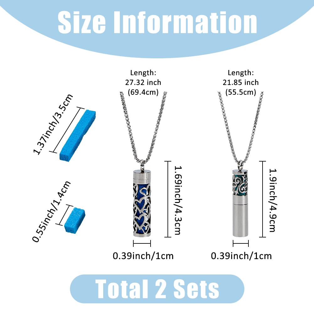 SUPERFINDINGS black diffuser necklace with changeable pads for versatile scents