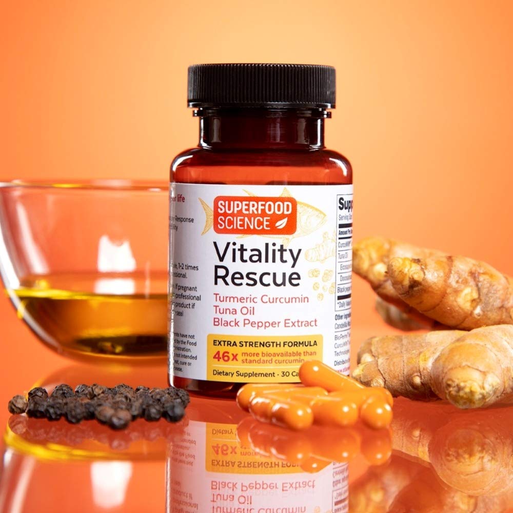 Vitality Rescue bottle cap showing single-daily-dose format