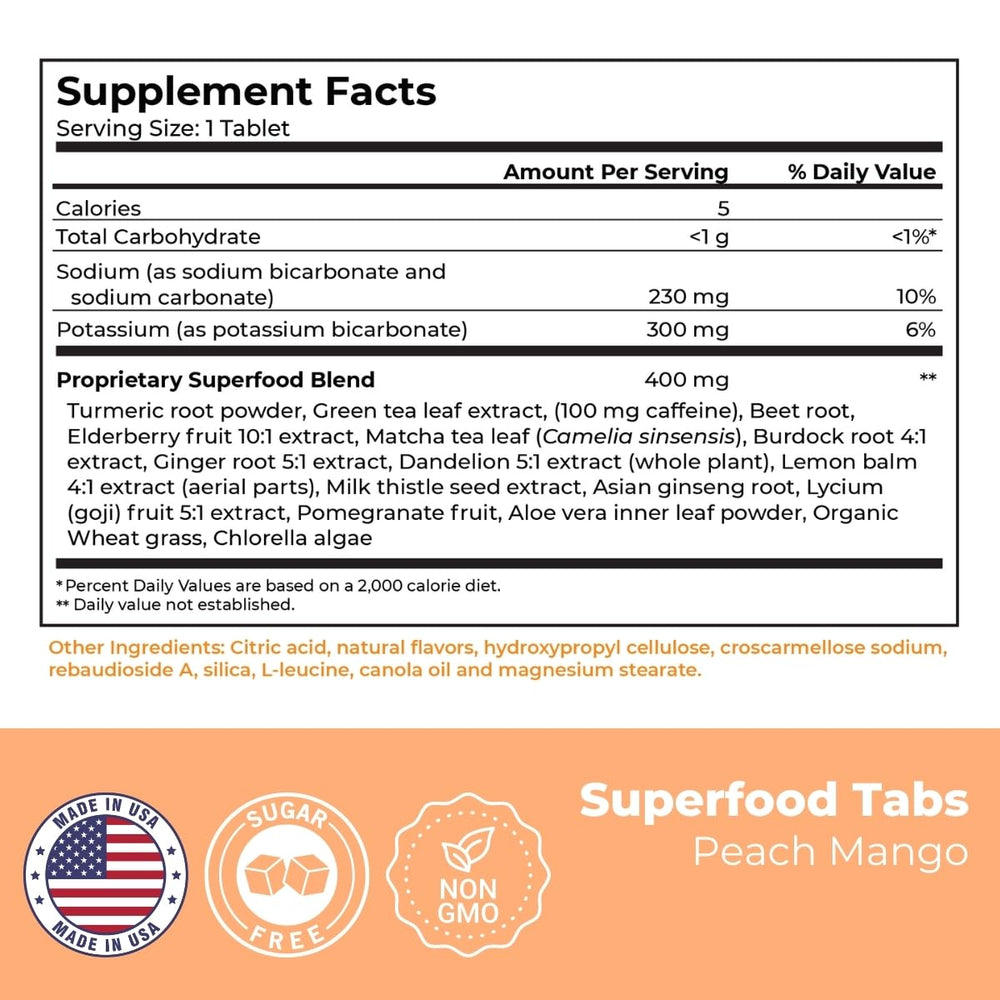 Fizzing in water as 15 superfoods activate for benefits.