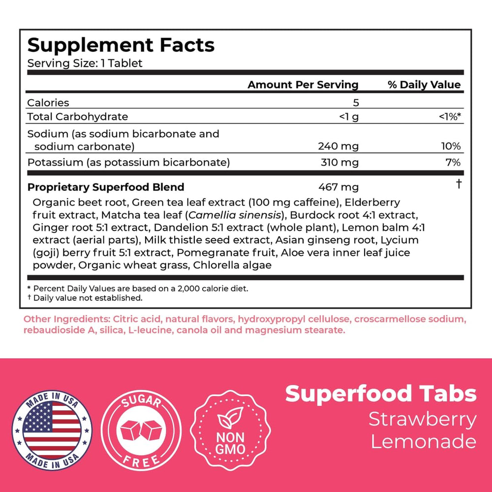 Superfood Tabs made in USA facility ensuring quality control