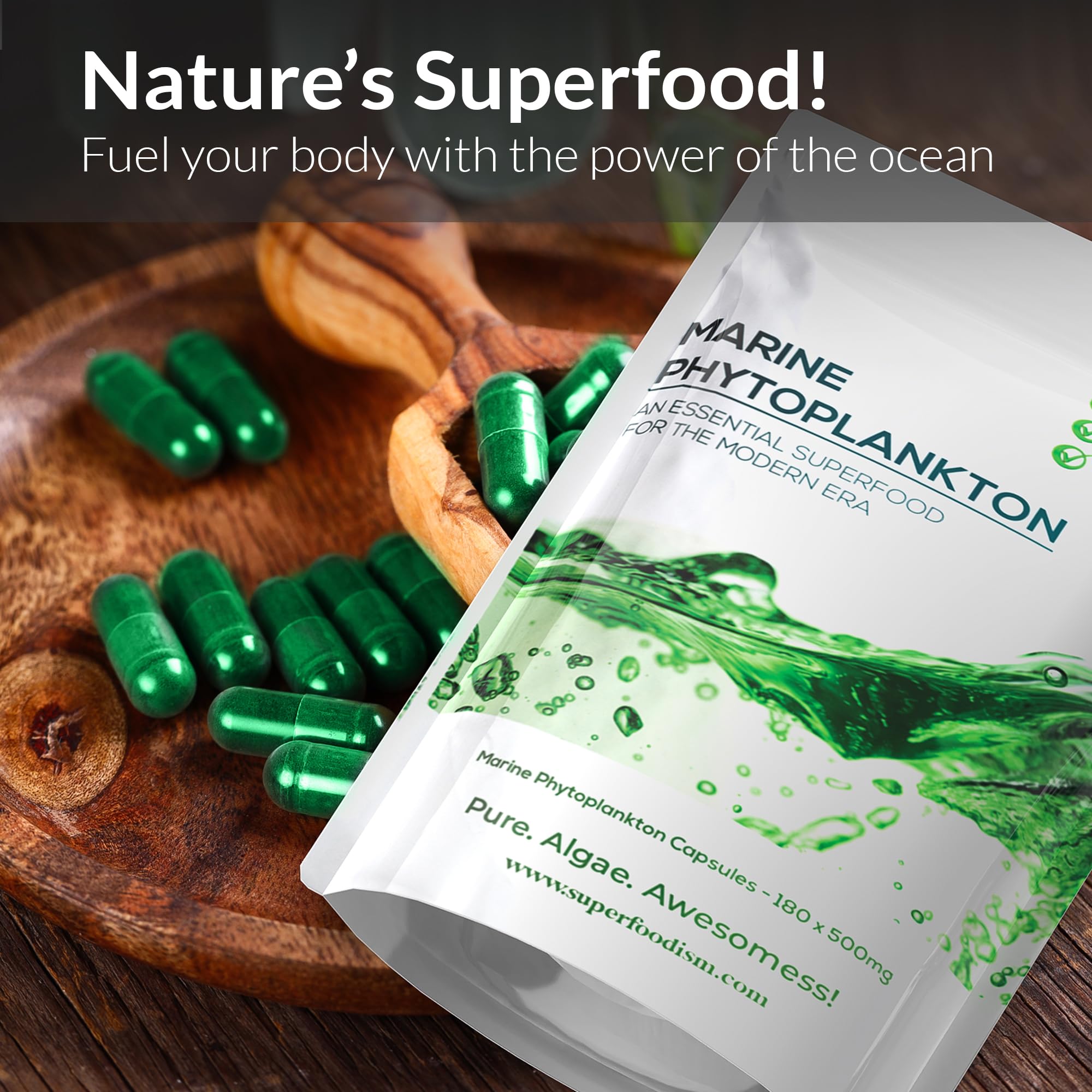 SuperFoodISM Marine Phytoplankton tablets compact nutrition on the go