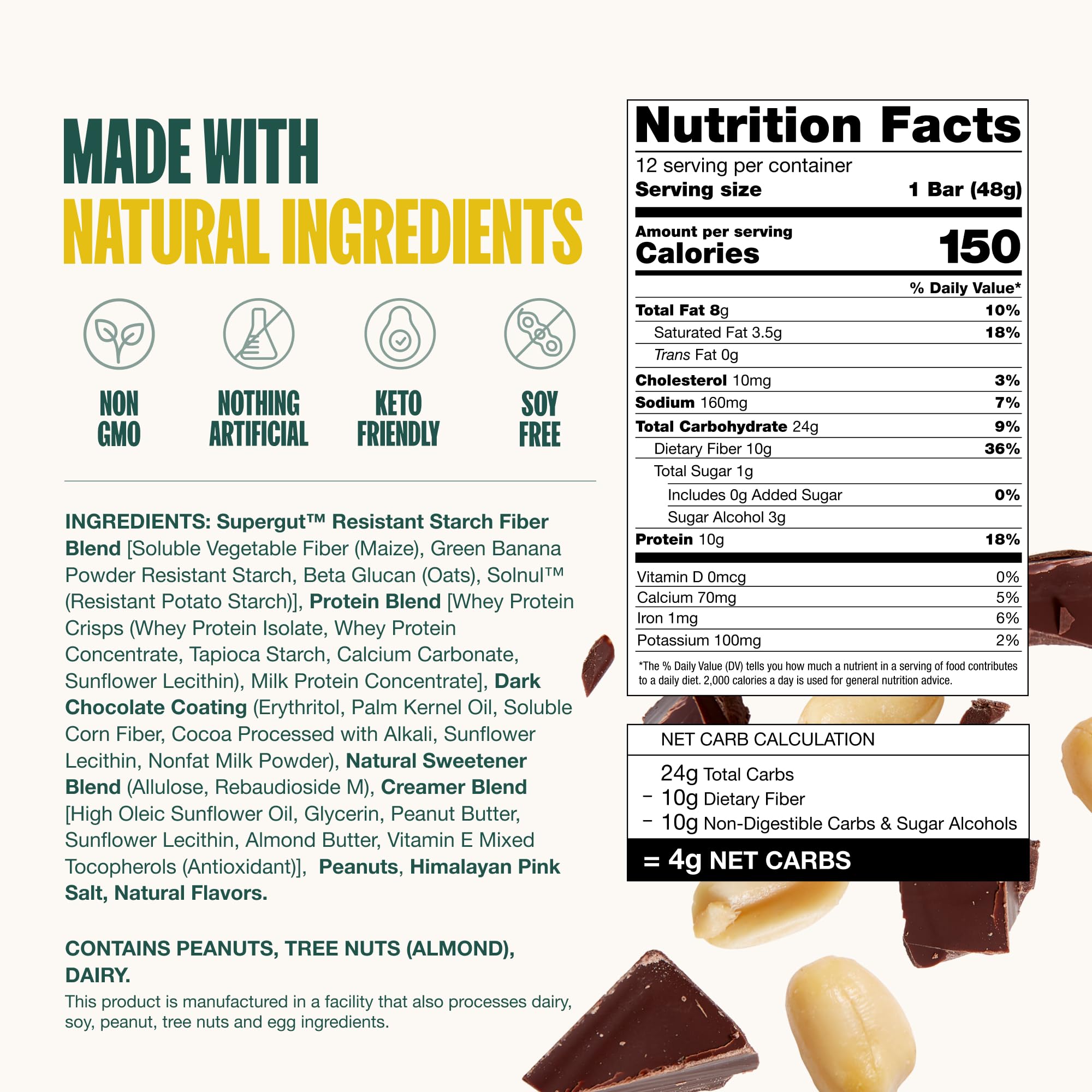 Supergut GLP-1 bar pictured on a hike for sustained outdoor energy