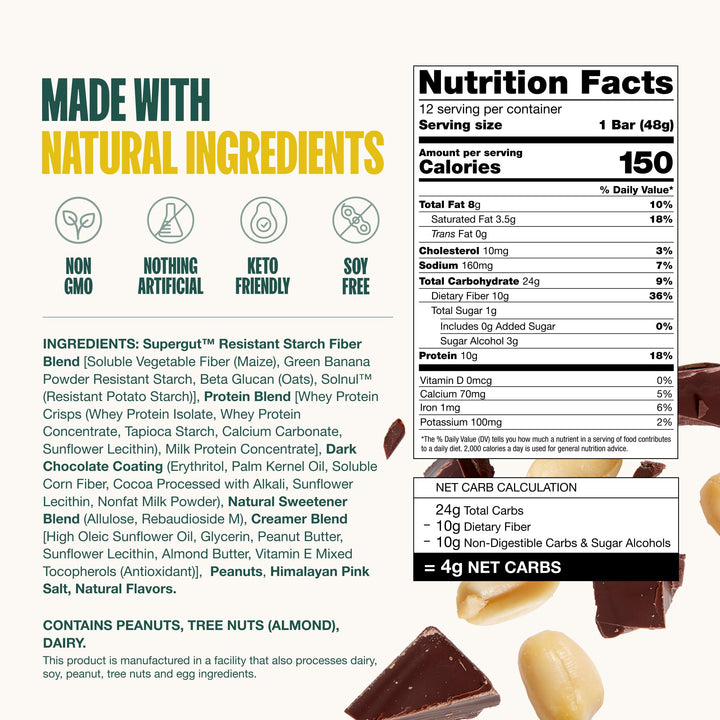 Supergut GLP-1 bar pictured on a hike for sustained outdoor energy