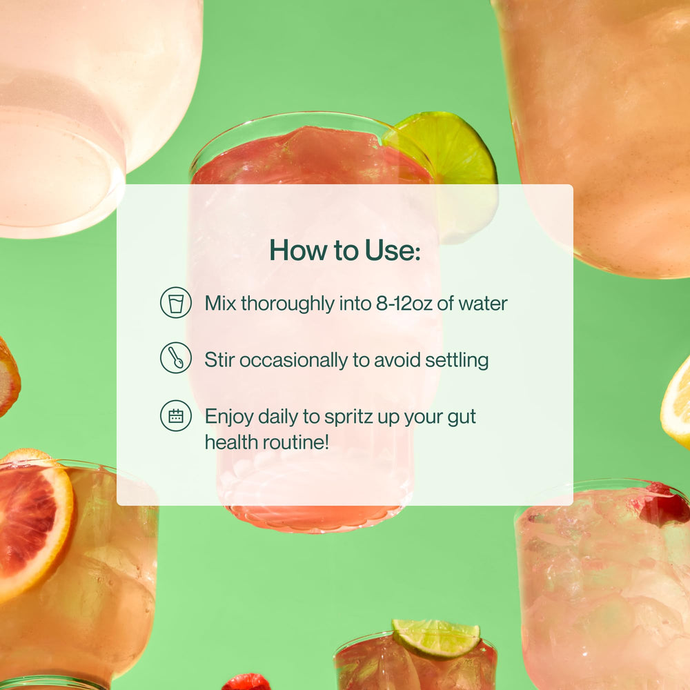 Supergut GLP1 Daily Support glass with ice offers a refreshing, crave-friendly option