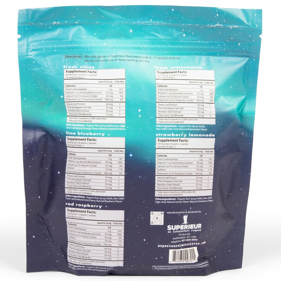 Superieur Sampler Pack box showcasing five flavor options for trial