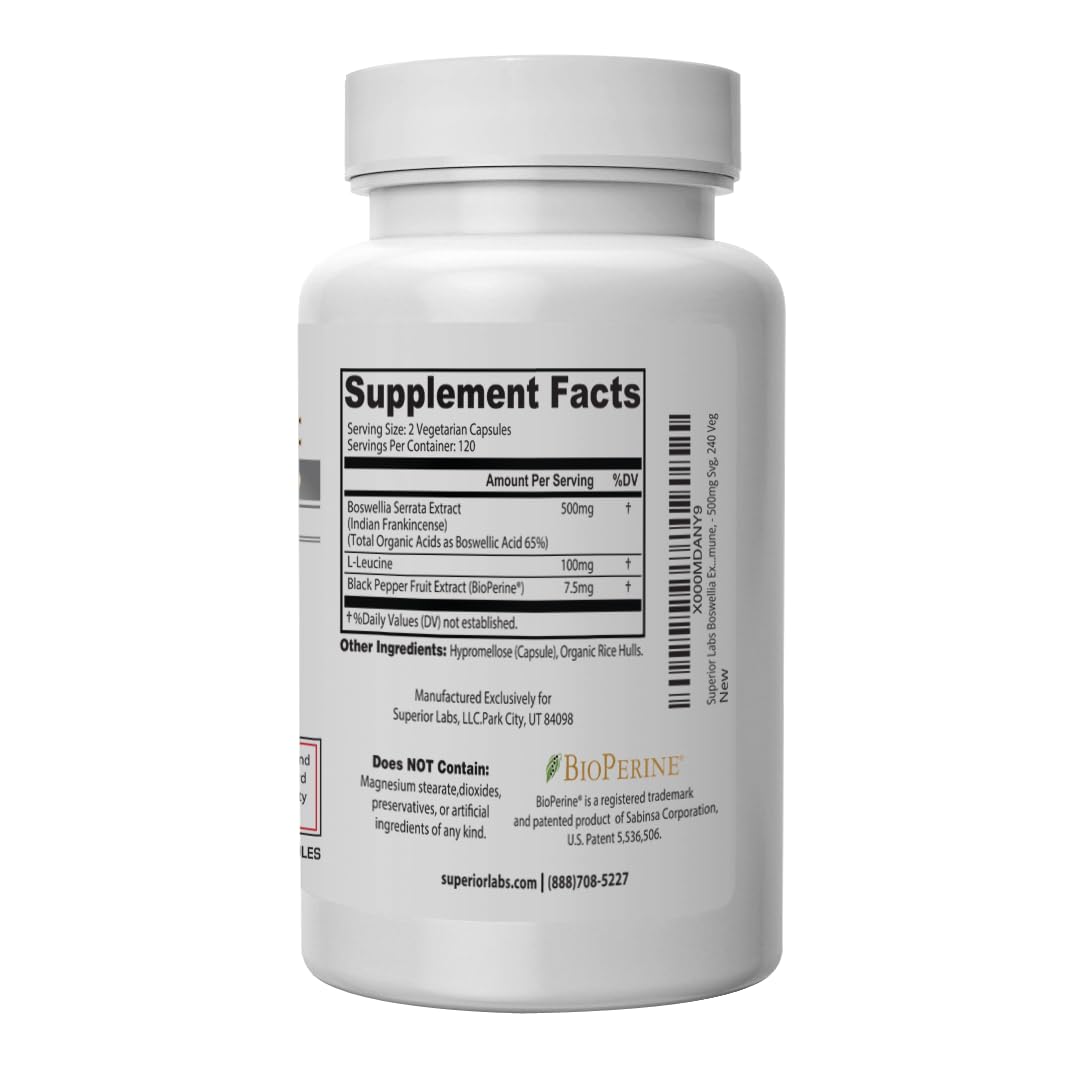Superior Labs BioPerine capsule illustrating absorption-boosting features
