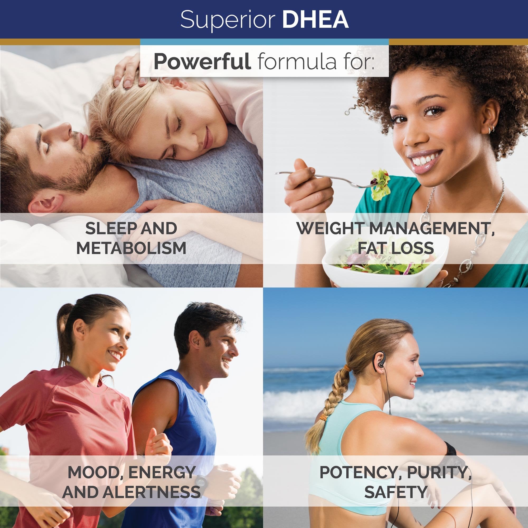 Superior Labs DHEA capsules in blister pack close-up.