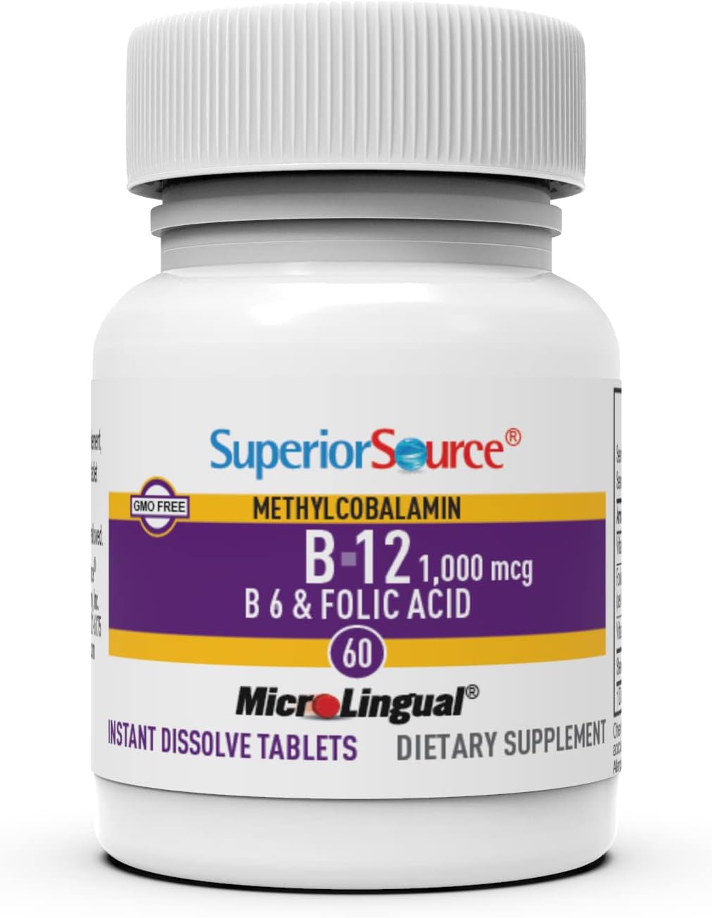 Superior Source Ácido fólico 800mcg apoya la vitalidad diaria.