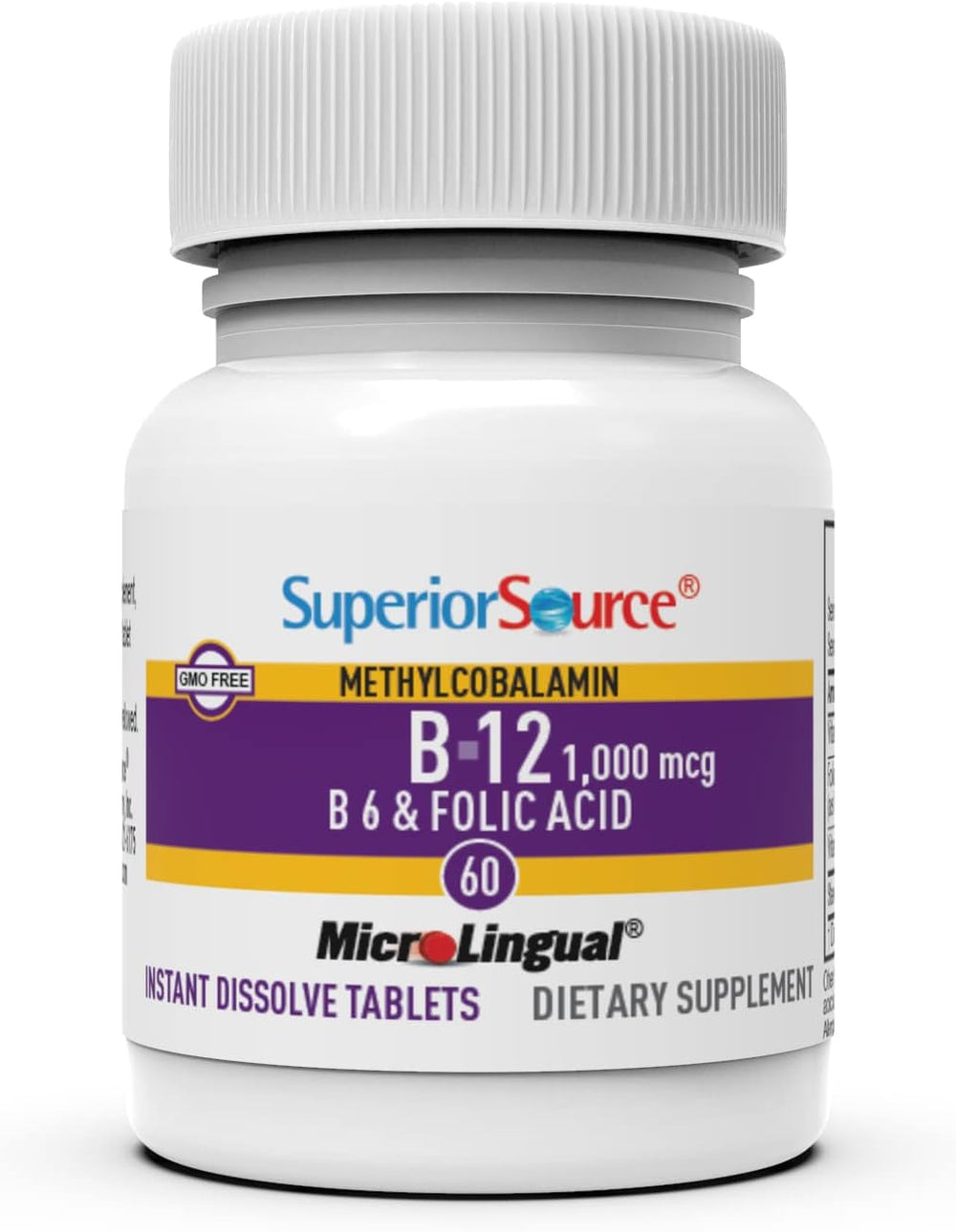 Superior Source Ácido fólico 800mcg apoya la vitalidad diaria.