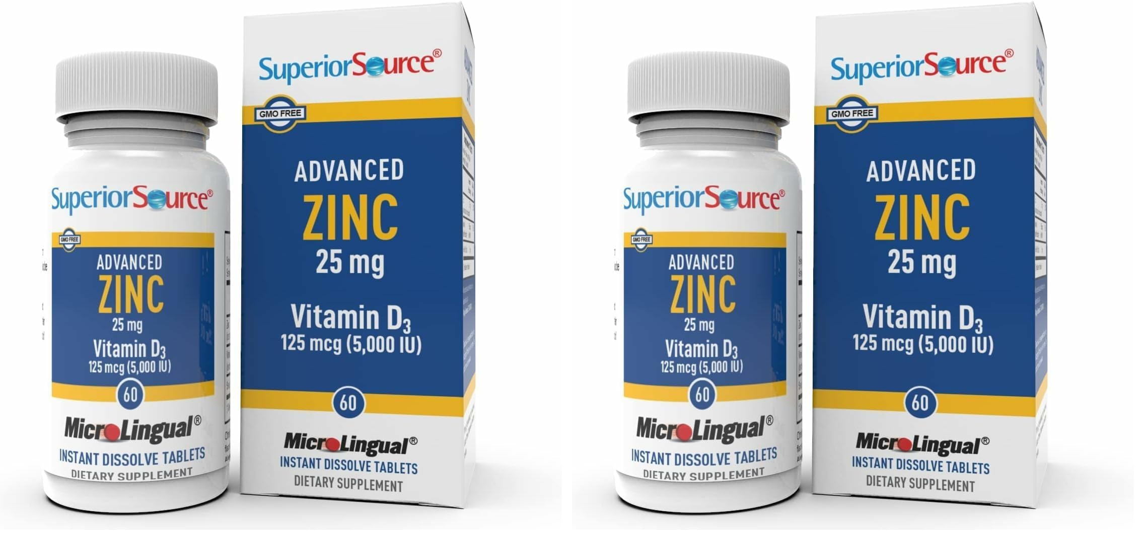 Superior Source Advanced Zinc 25 mg bottle for daily immune support