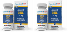 Superior Source Advanced Zinc 25 mg bottle for daily immune support
