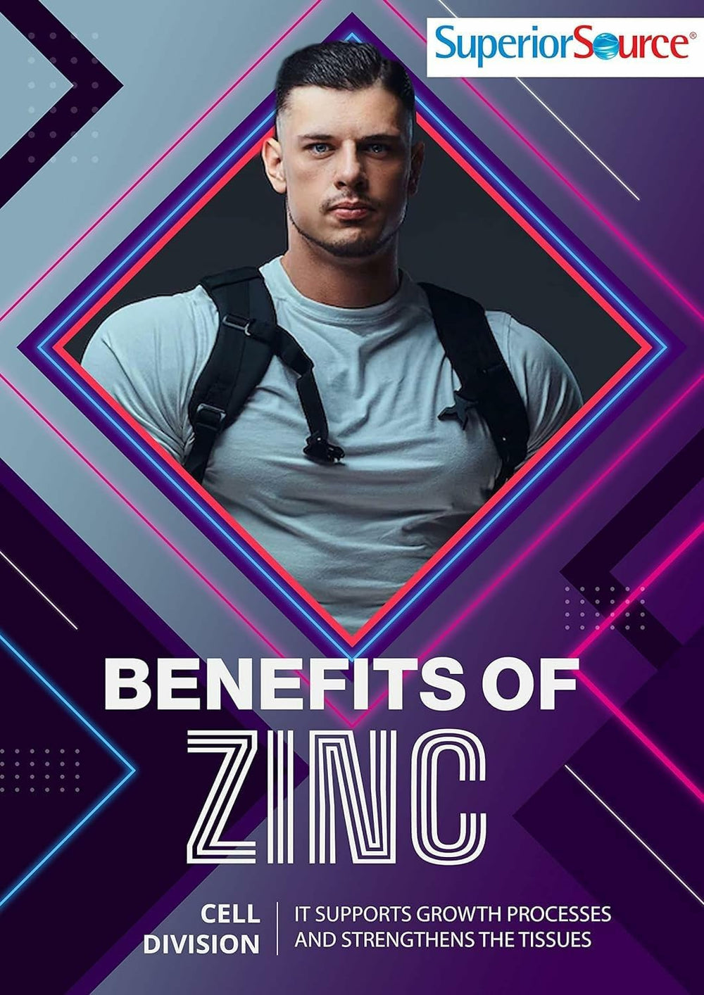Non-GMO gluten-free labeling on Superior Source zinc product