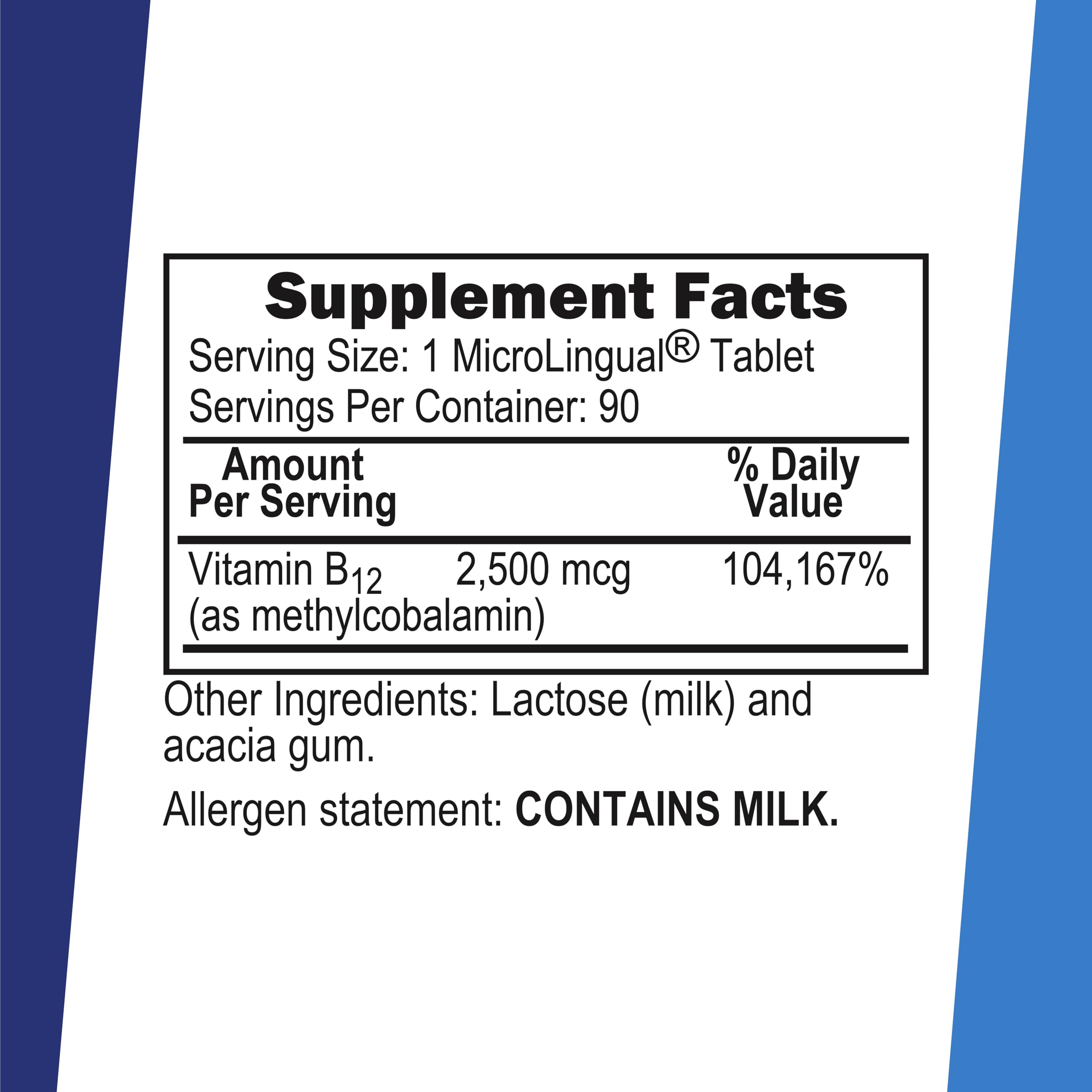 Superior Source B12 2500 mcg tablet highlighting active form and energy support