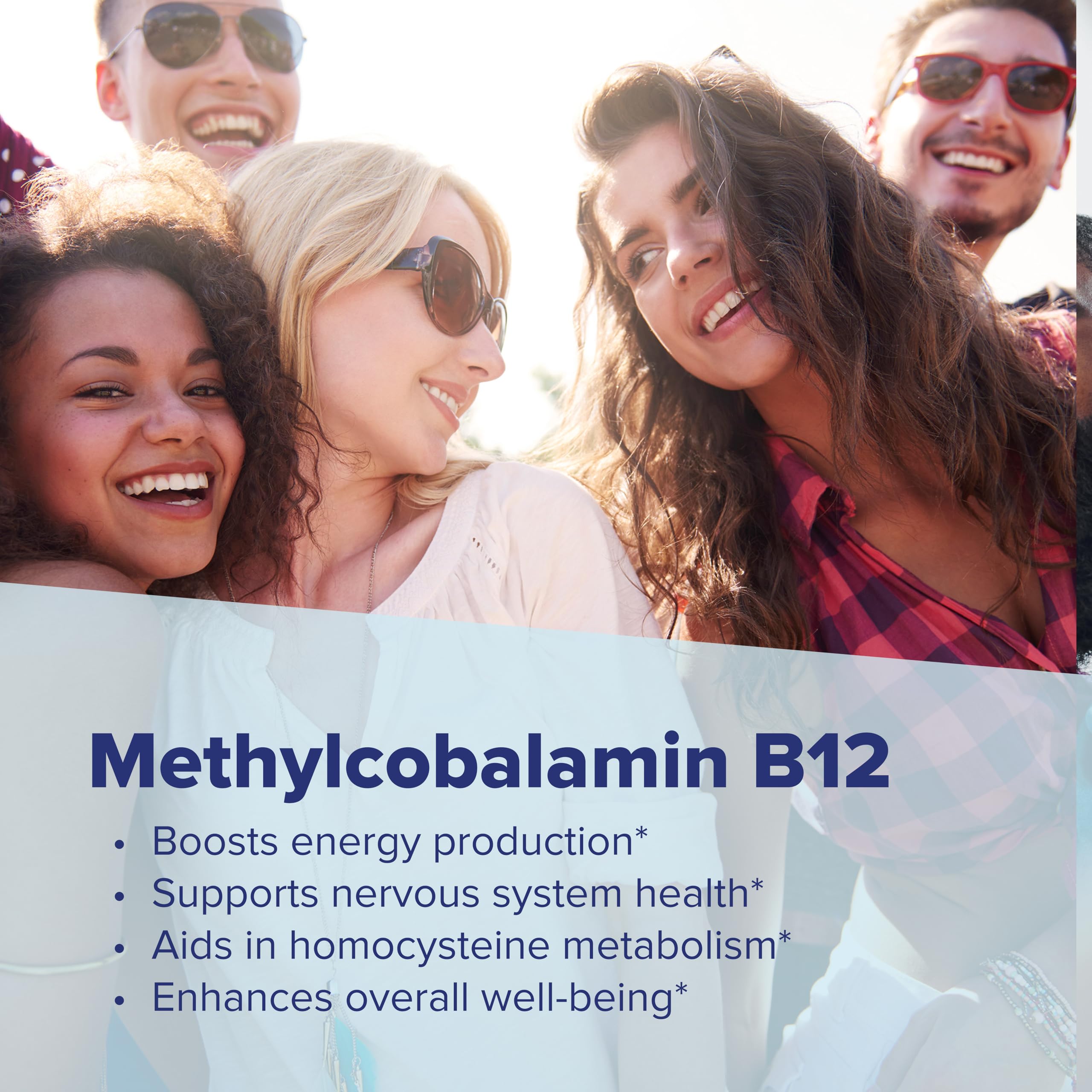 Superior Source B-12 bottle and box emphasizing non-GMO and preservative-free formula.