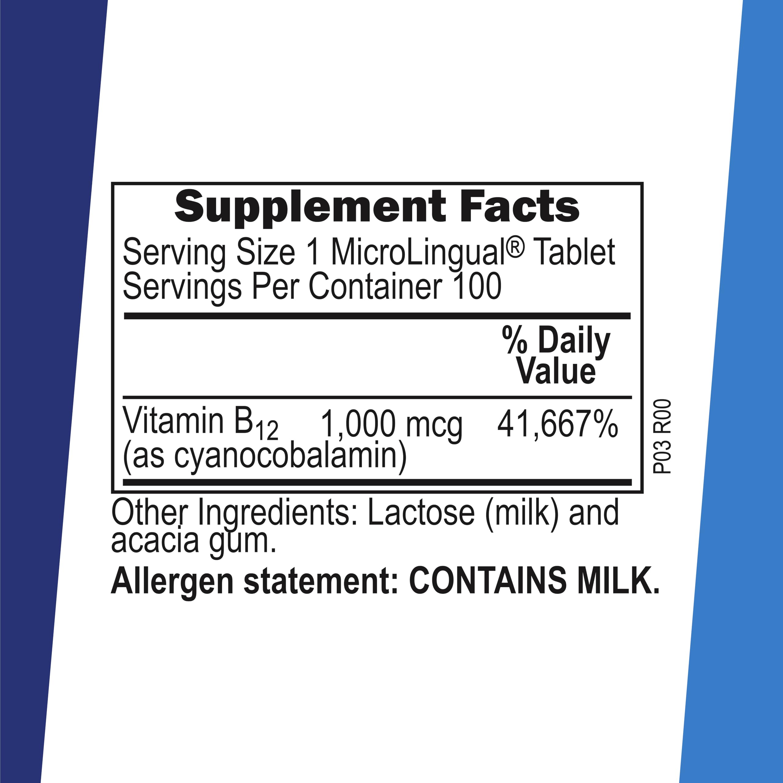 Superior Source B-12 label highlights non-GMO purity and simple ingredients.