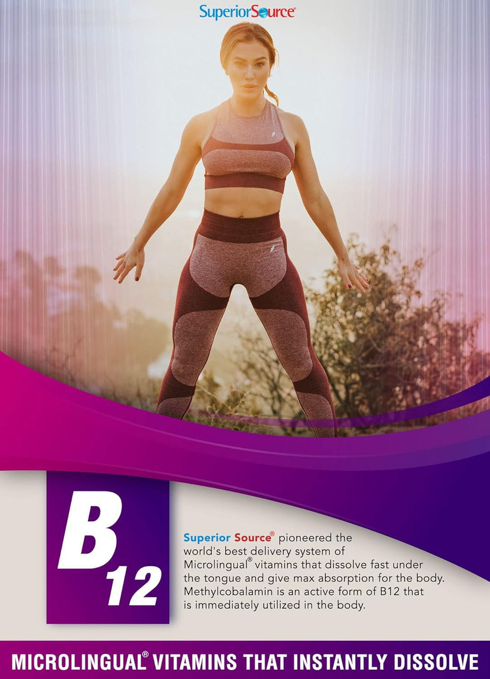 Superior Source B-12 pack-two count illustrates convenient supplementation