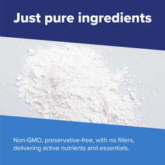 Pouring Superior Source Beauty Collagen into water creates a smooth, lump-free blend.