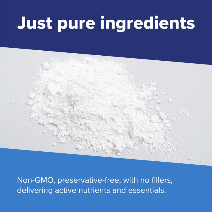 Superior Source Creatine HMB powder pours into a shake for easy mixing.