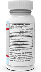 Superior Source Kid's Vitamin C Clean Melts tablet dissolving on the tongue.