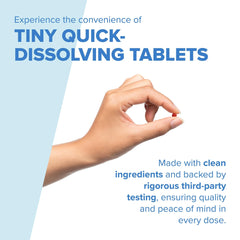 Superior Source NO SHOT tablets dissolving under tongue for fast absorption