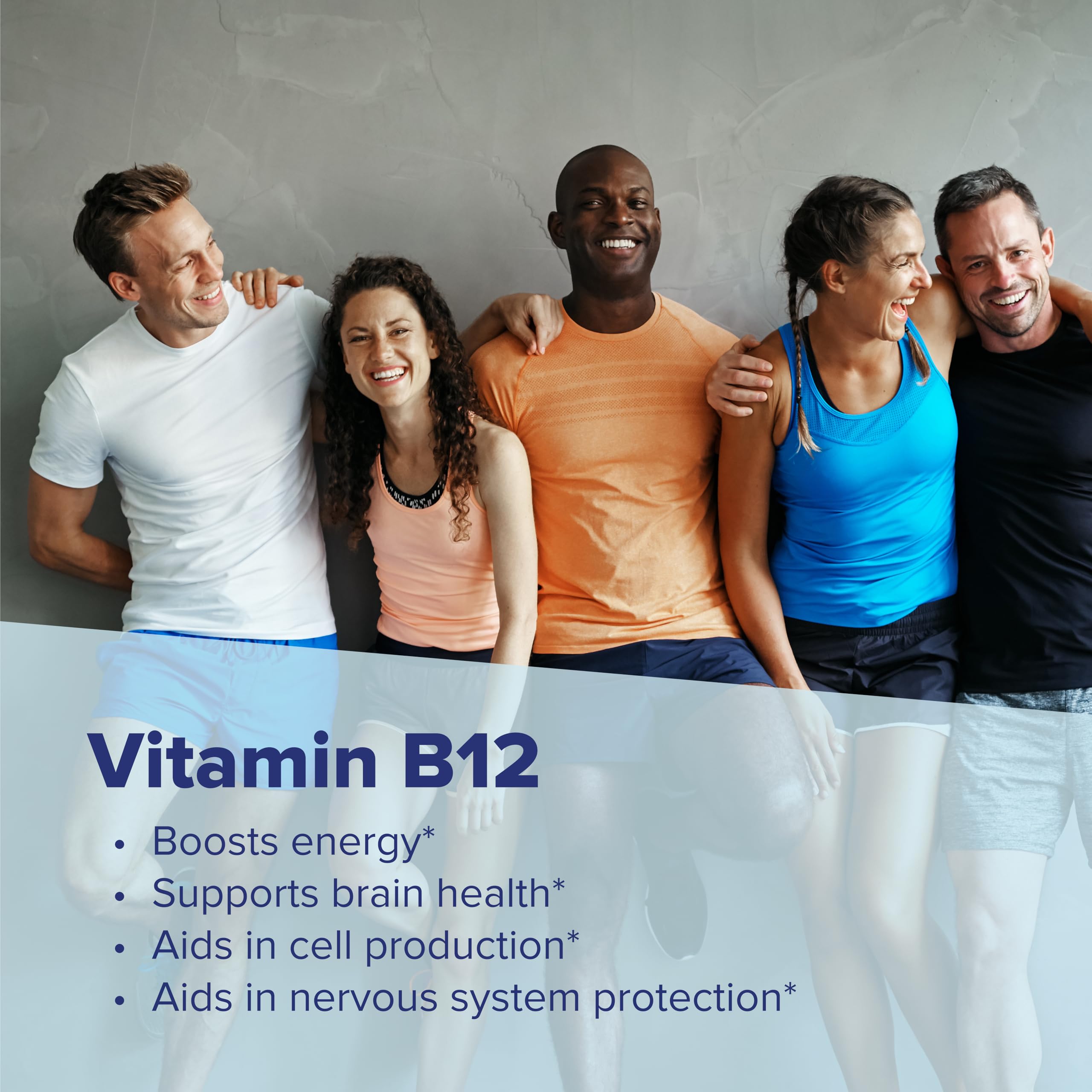 Superior Source No Shot B-12 tablet closeup emphasizing non-GMO ingredients