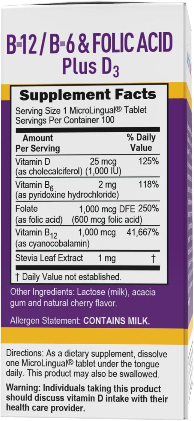 Superior Source No Shot bottle label detail shows B vitamins and D-3 blend