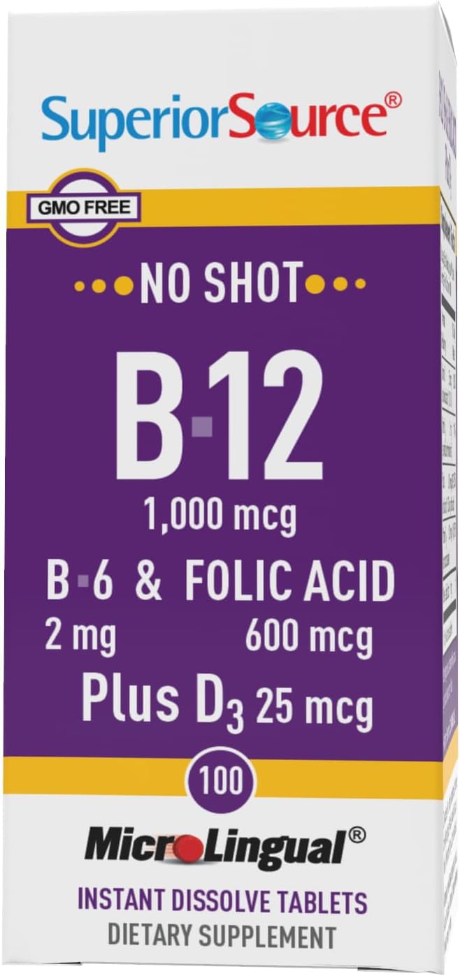 Tablets in hand illustrate convenient daily use of Superior Source No Shot