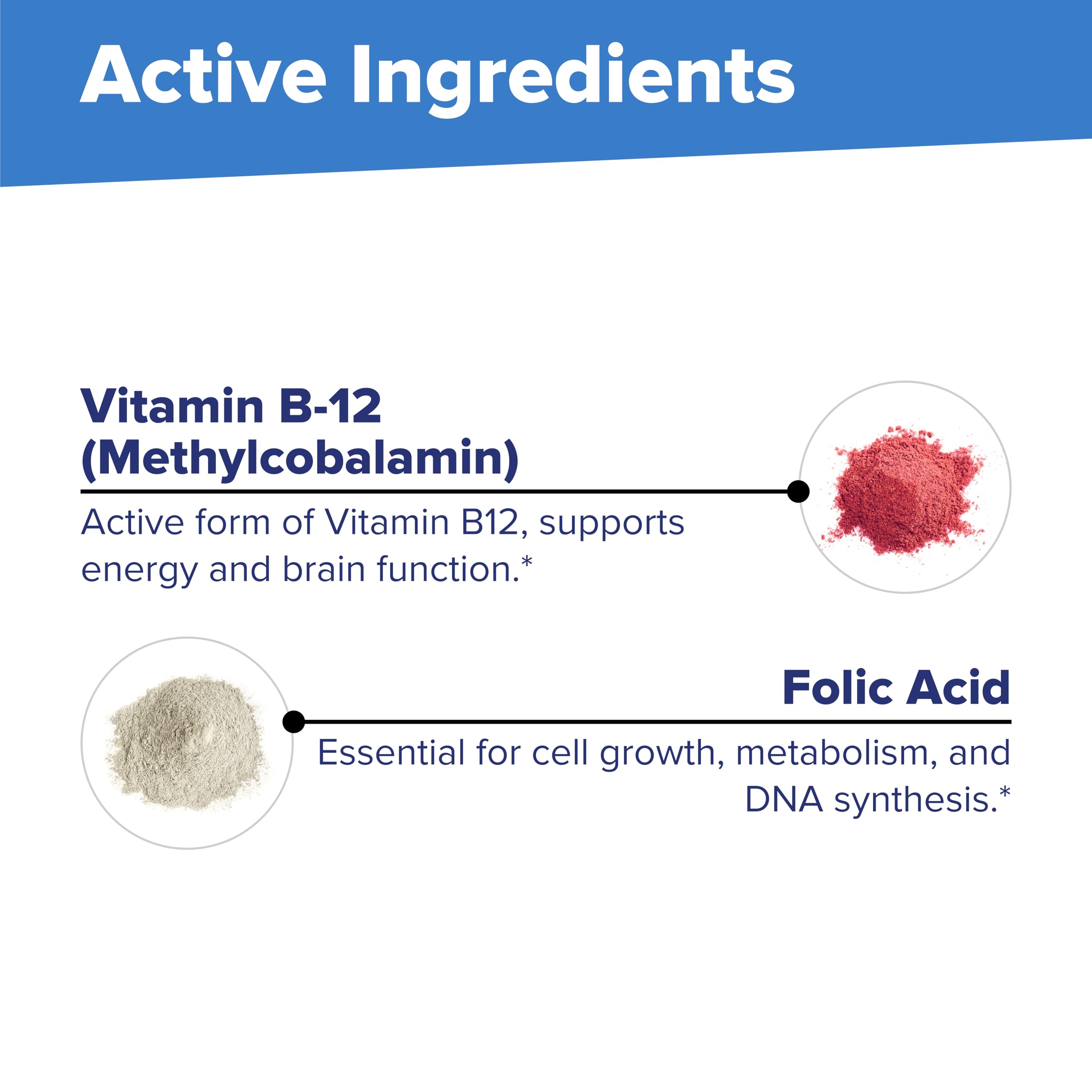 Open bottle exposing sublingual tablets.