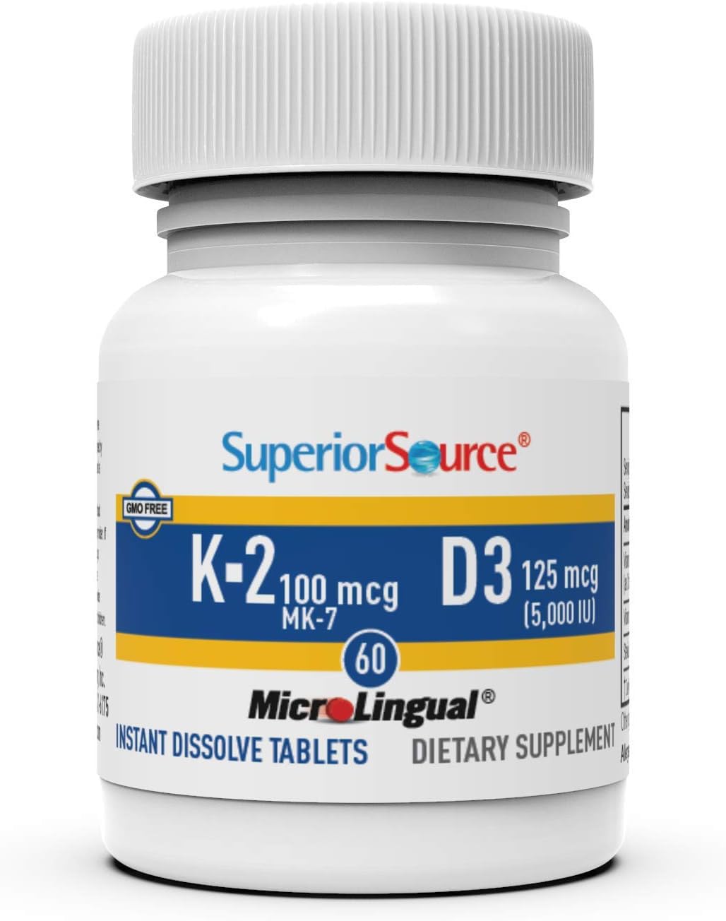 Superior Source packaging emphasizes Non-GMO formulation for health-conscious shoppers