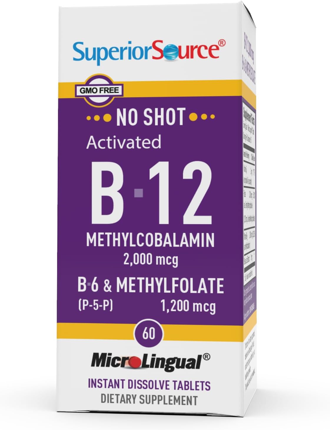 Superior Source Pure active nutrients B-complex with no fillers.