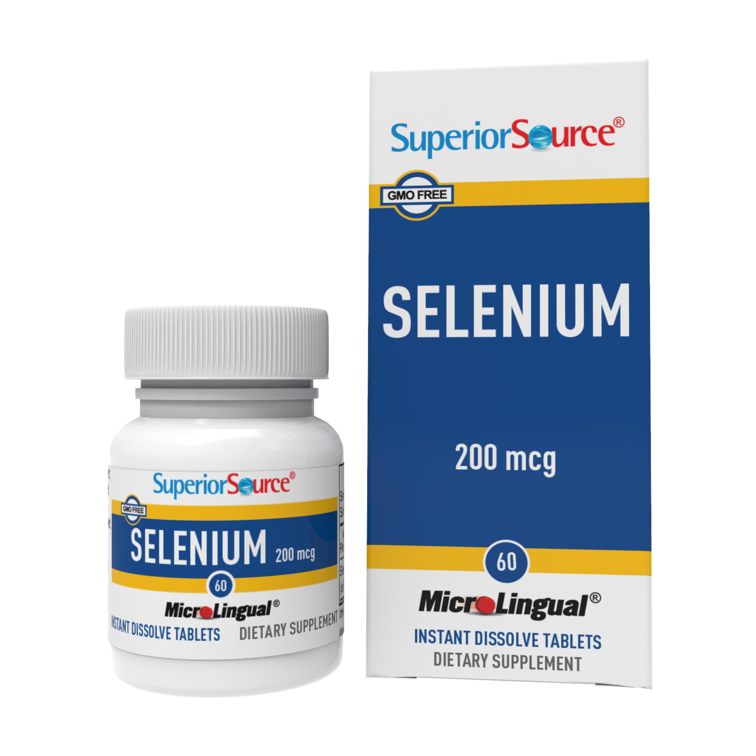 Superior Source Selenium 200 mcg dissolving tablet for easy daily immune support