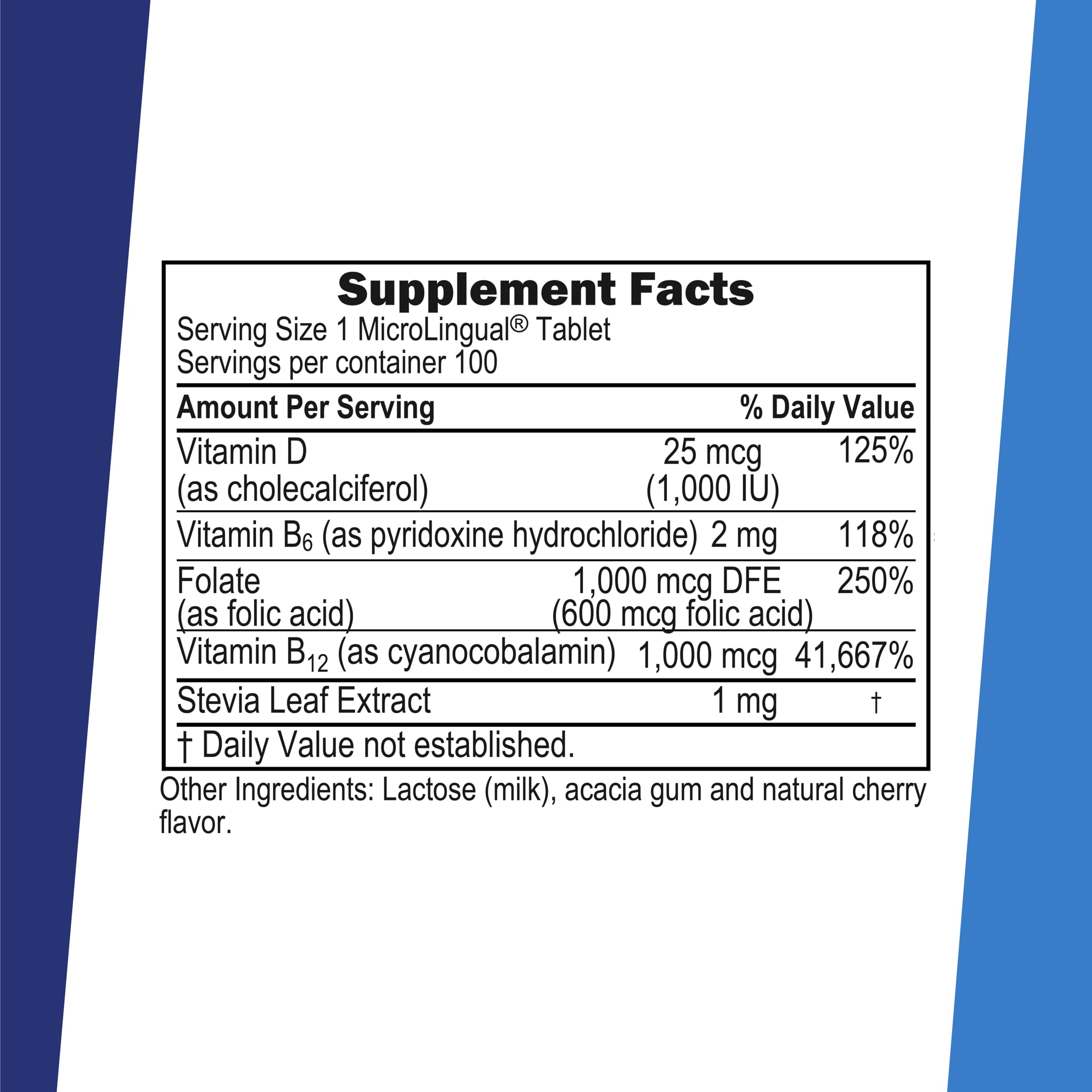 Superior Source Sublingual technology tablet dissolves quickly for fast nutrient absorption.