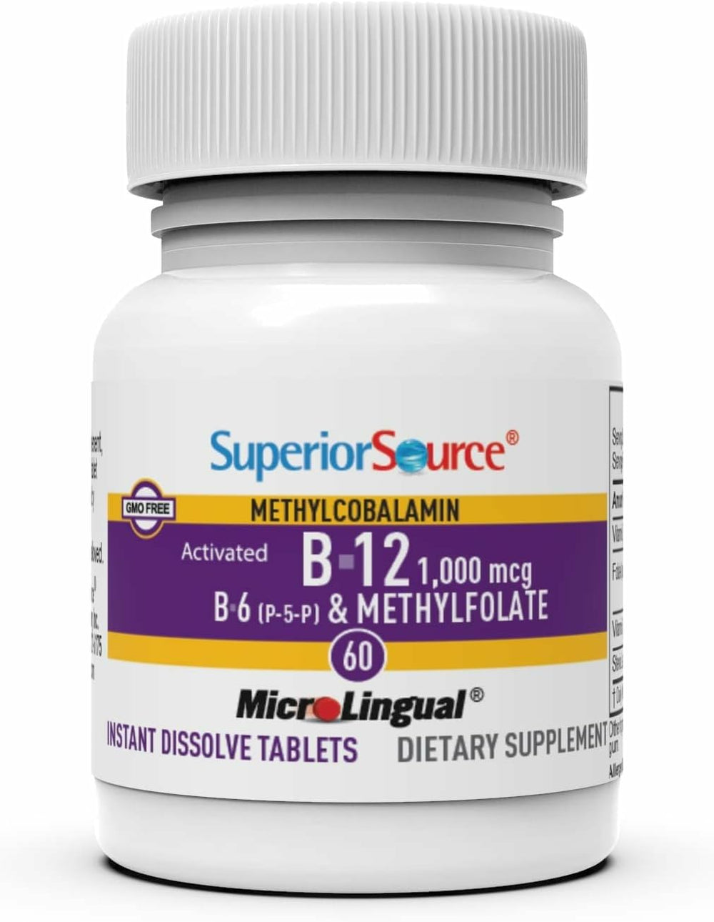Sublingual delivery by Superior Source offers fast absorption without swallowing pills.