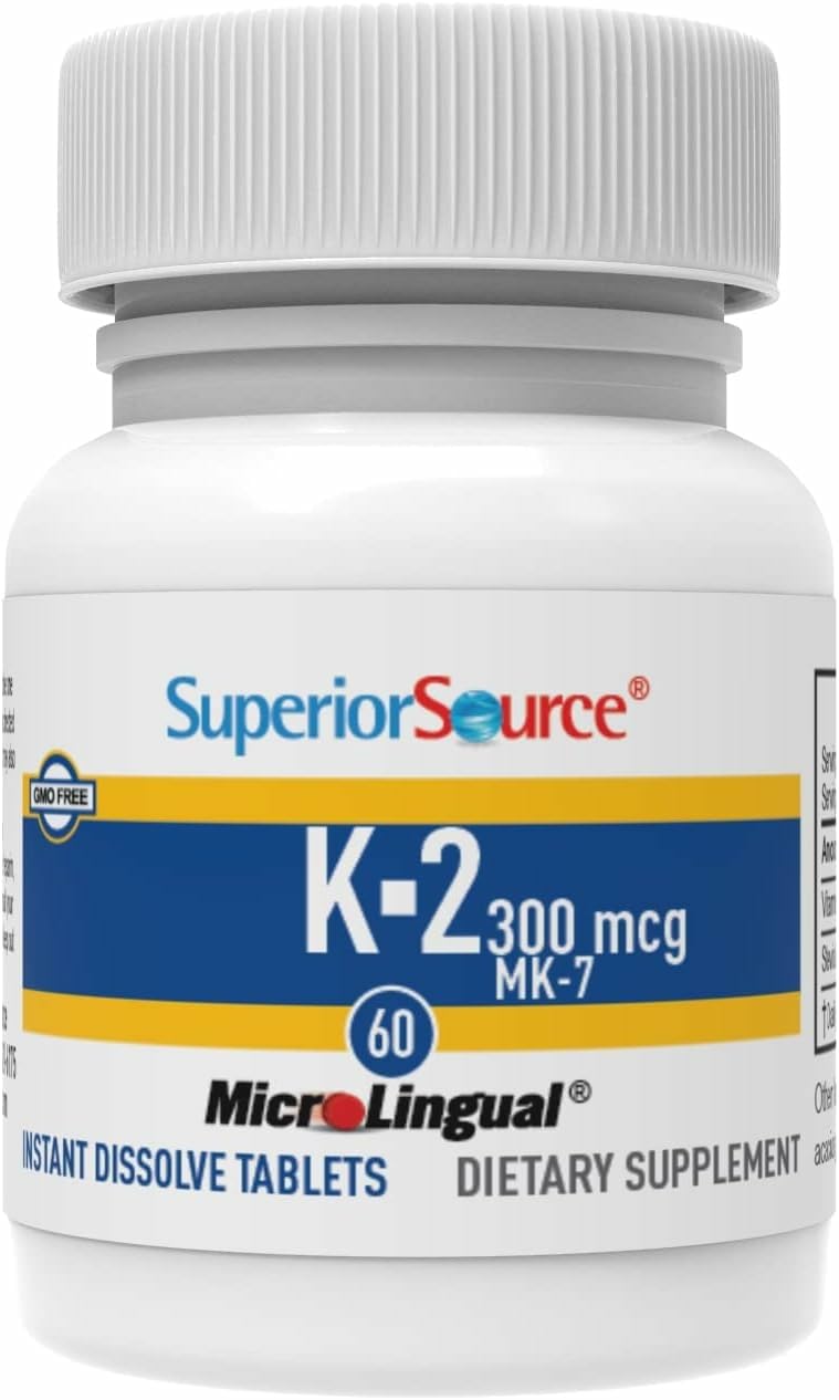 Superior Source Vitamin K2 MK-7 bottle front label and branding
