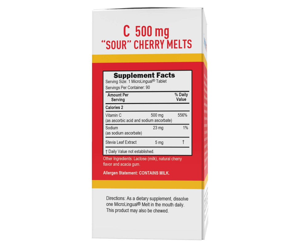 Tableta sublingual de Superior Source 500 mg, disolución rápida para consumo diario