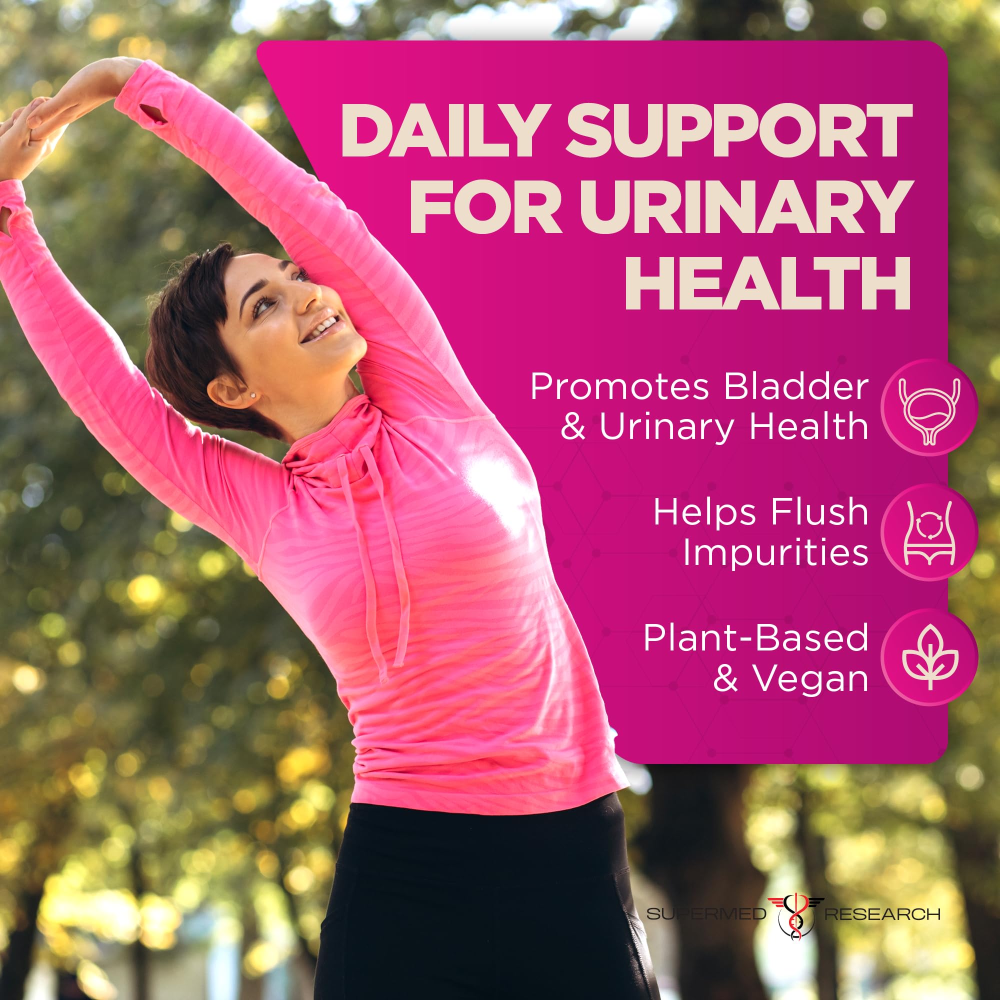 Marshmallow Root and Olive Leaf provide gentle plant-based balance.